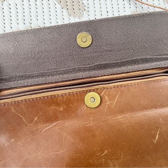 Leather Tassle Zipper Clutch | Tablet Sleeve - Picture 2 of 6